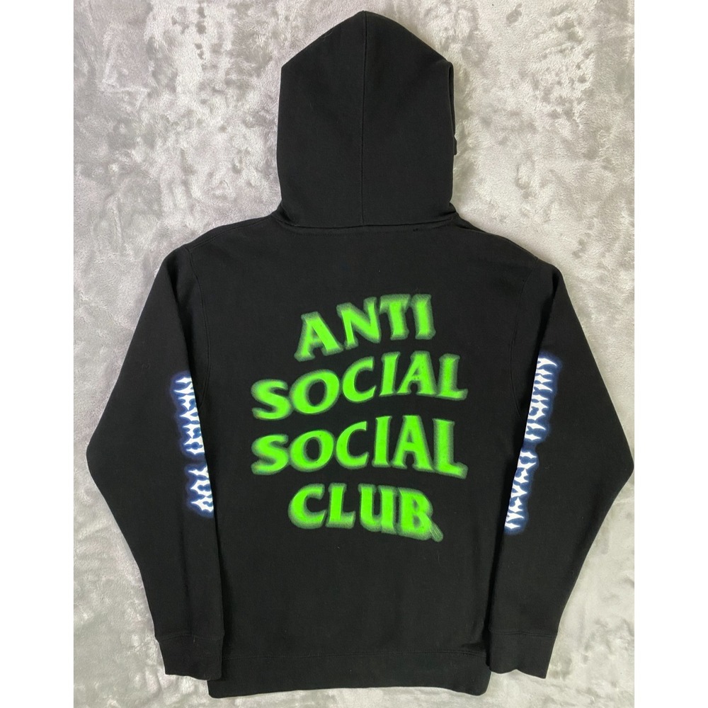 Anti Social Social Club Never Again Never You Hoodie‎ Men Small Black Streetwear